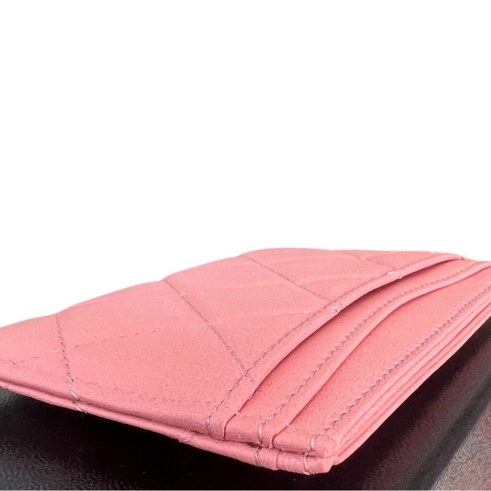Chanel Classic Card Holder Quilted in Pink/Like New - Picture 7 of 9